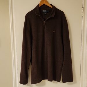Polo by Ralph Lauren Brown Zip Up Sweater